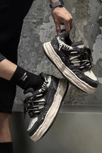 Niceprimes Vintage Wash Denim Sneakers