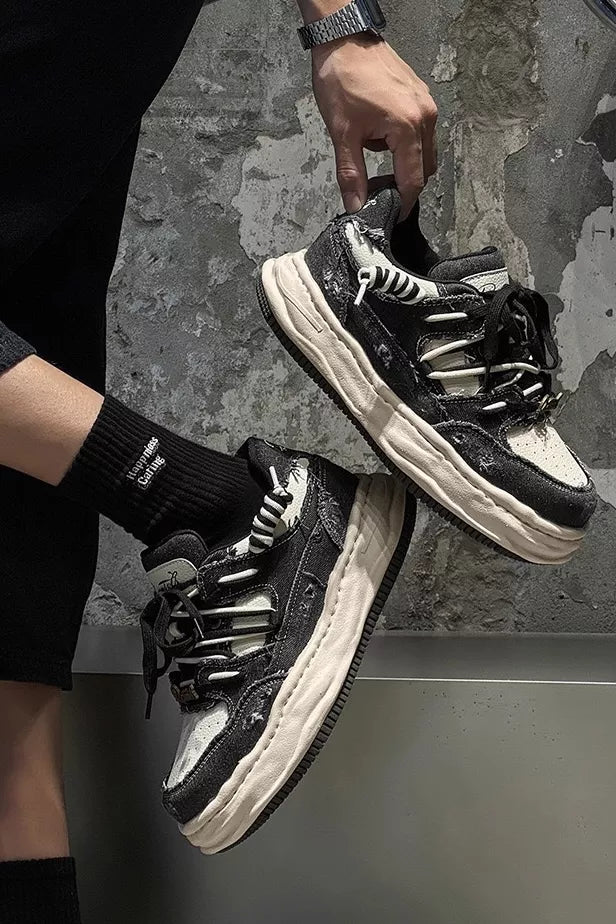 Niceprimes Vintage Wash Denim Sneakers