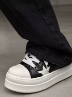 Niceprimes Pastel Star Leather Platform Sneaker