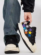 Niceprimes Rainbow Star Patch Chunky Platform Sneaker