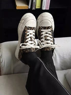 Niceprimes Leopard Print Chunky Platform Sneakers