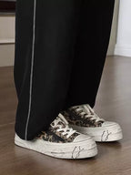 Niceprimes Leopard Print Chunky Platform Sneakers