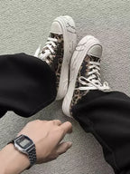 Niceprimes Leopard Print Chunky Platform Sneakers