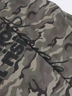 Camo-Print Studded Letter Waffle-Knit Long-Sleeve Shirt