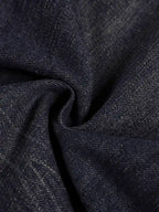 Flag Whiskered Raw Wide-Leg Jeans