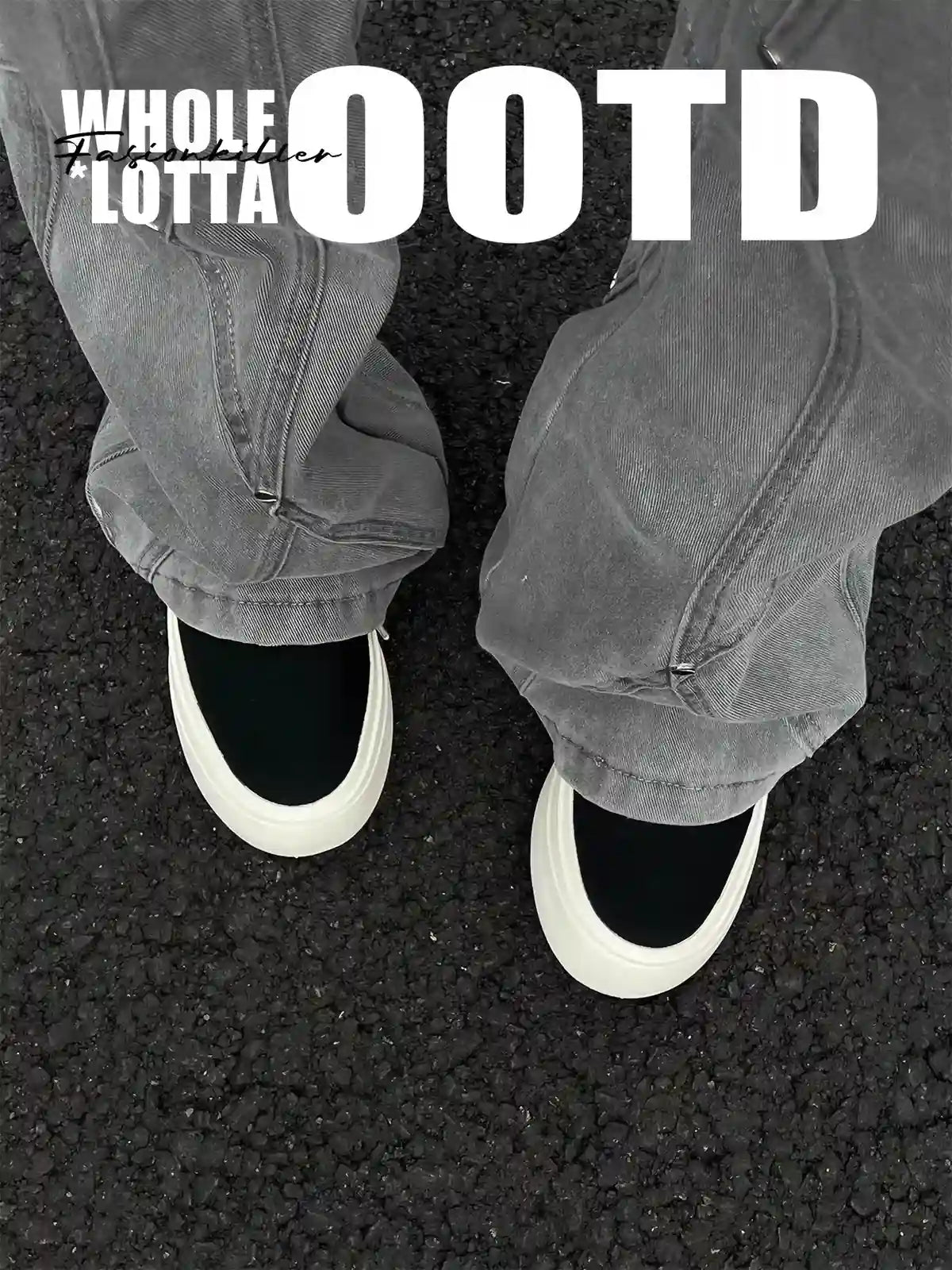 Low-Top Canvas Thick-Soled Skate Sneakers