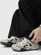 Low-Top Suede Vintage German Training Sneakers