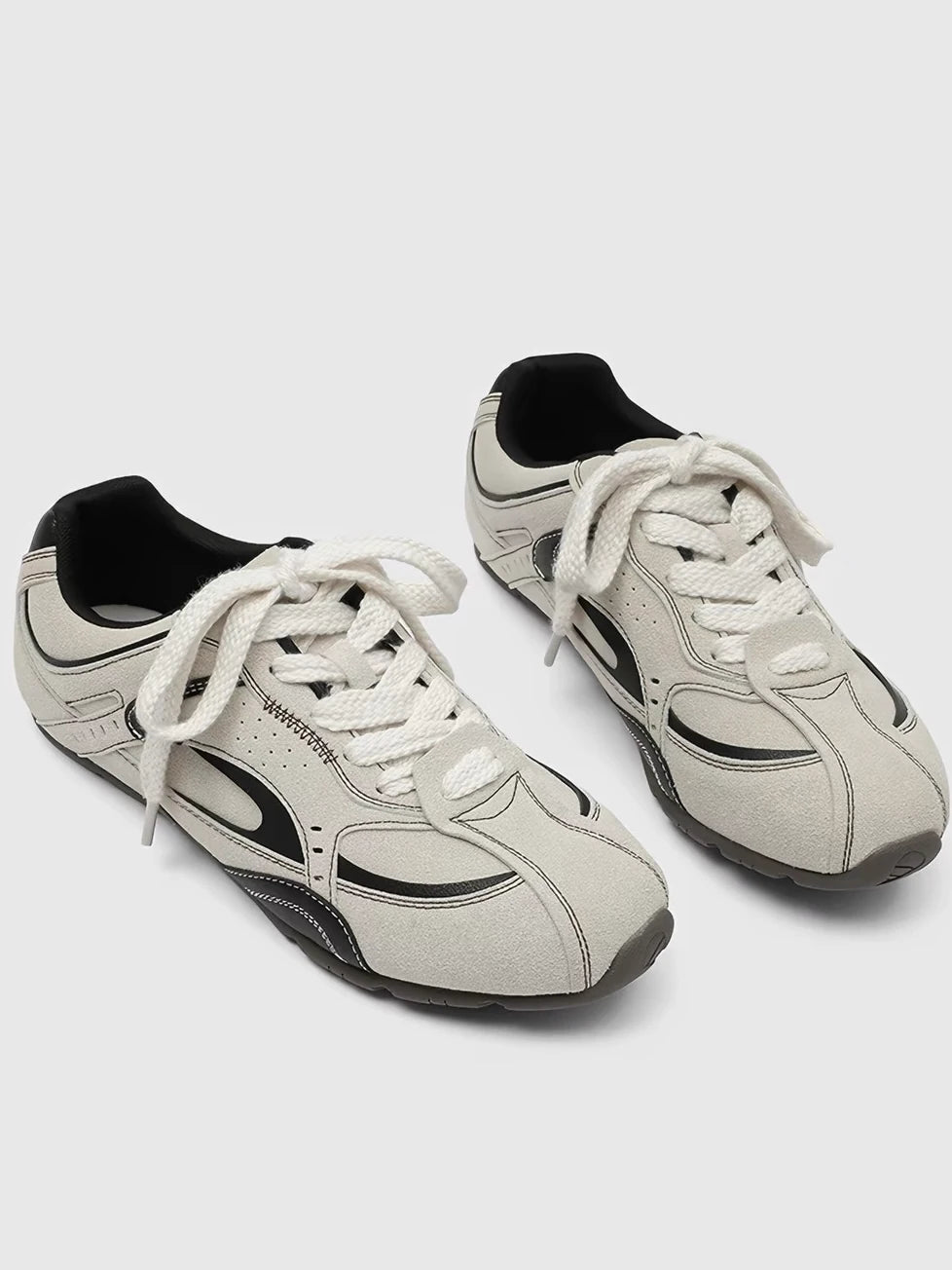 Low-Top Suede Vintage German Training Sneakers