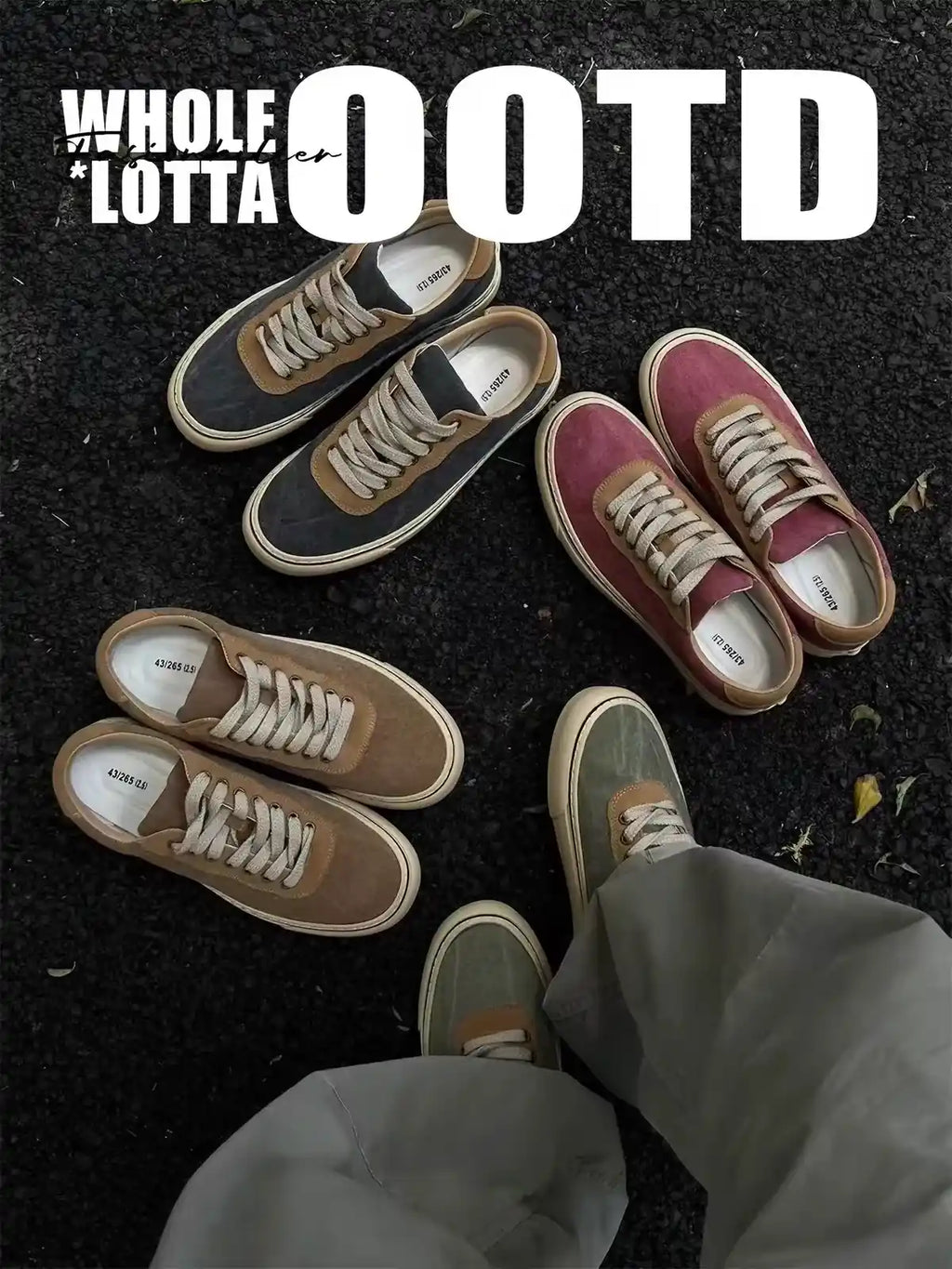 Vintage Denim Canvas Low-Top Sneakers