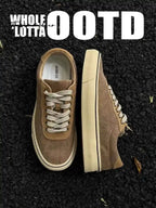 Vintage Denim Canvas Low-Top Sneakers