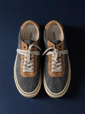 Vintage Denim Canvas Low-Top Sneakers