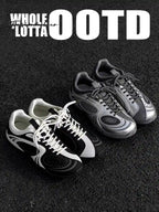 Retro Chunky Mesh Low-Top Sneakers