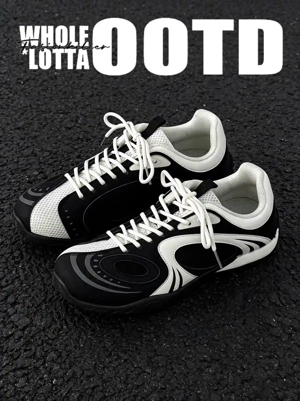 Retro Chunky Mesh Low-Top Sneakers