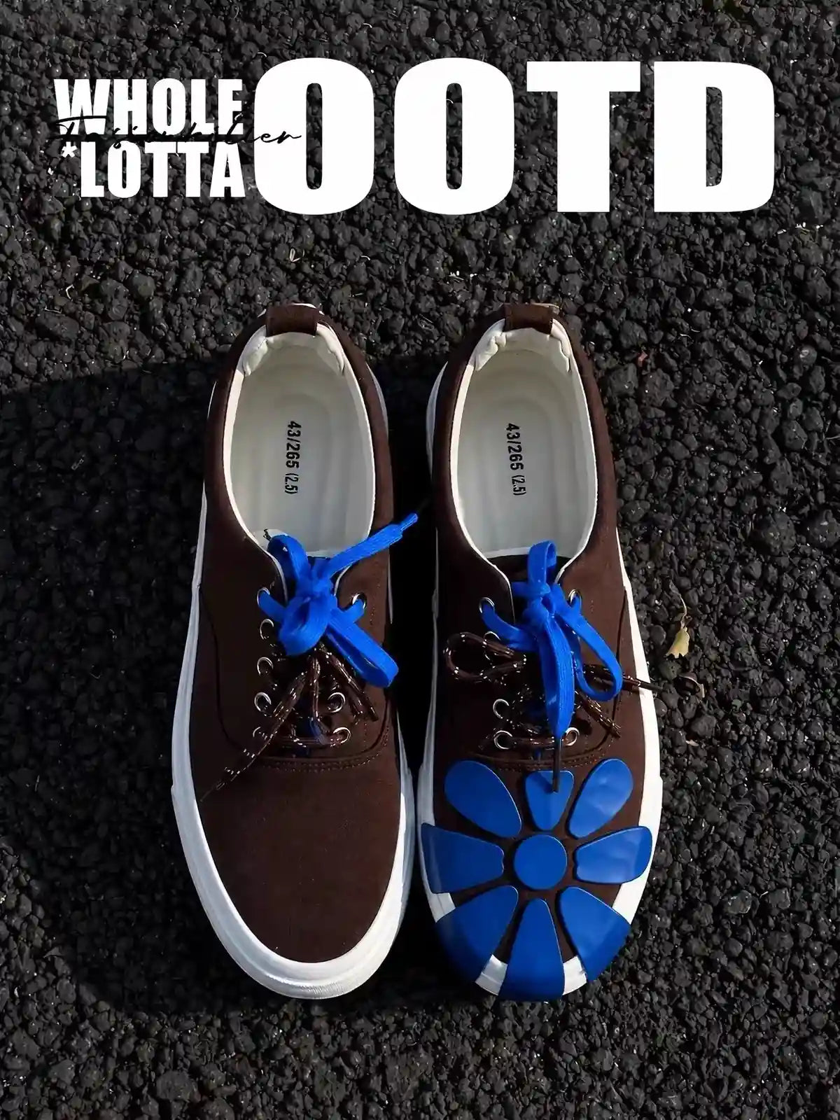 Floral Applique Platform Sneakers
