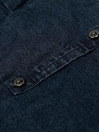 Faux Fur Trim Hooded Denim Bomber Jacket