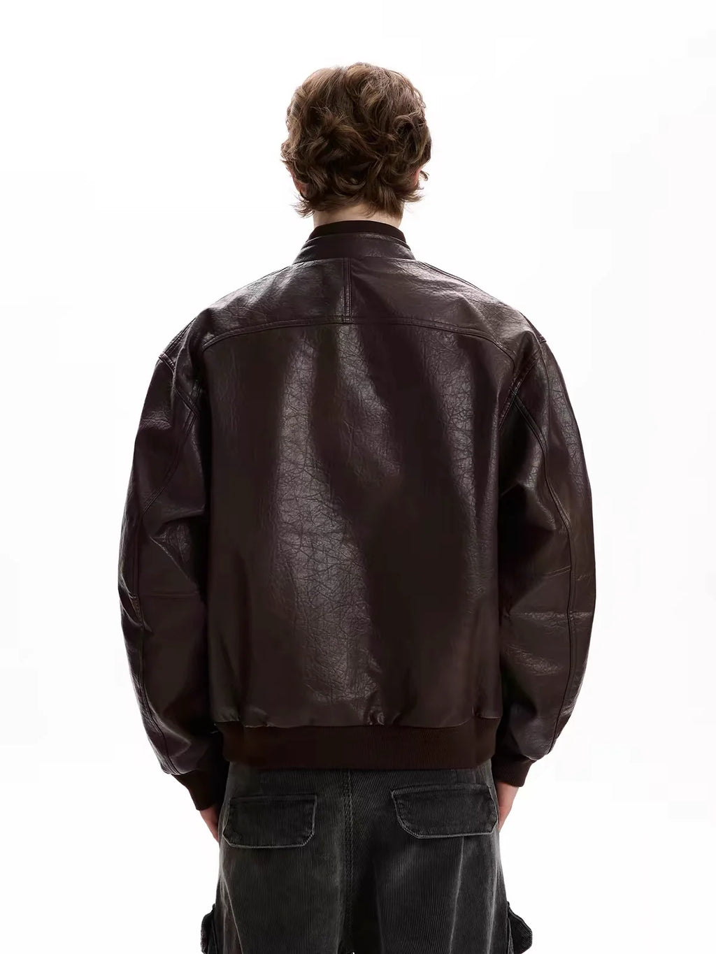 Leather Multi-Pocket Biker Jacket