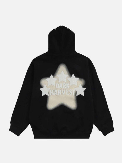 Niceprimes  3D Embroidery Star Hoodie