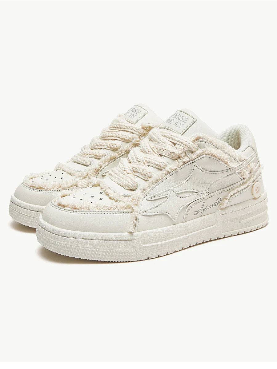 Niceprimes Casual White Board Sneakers
