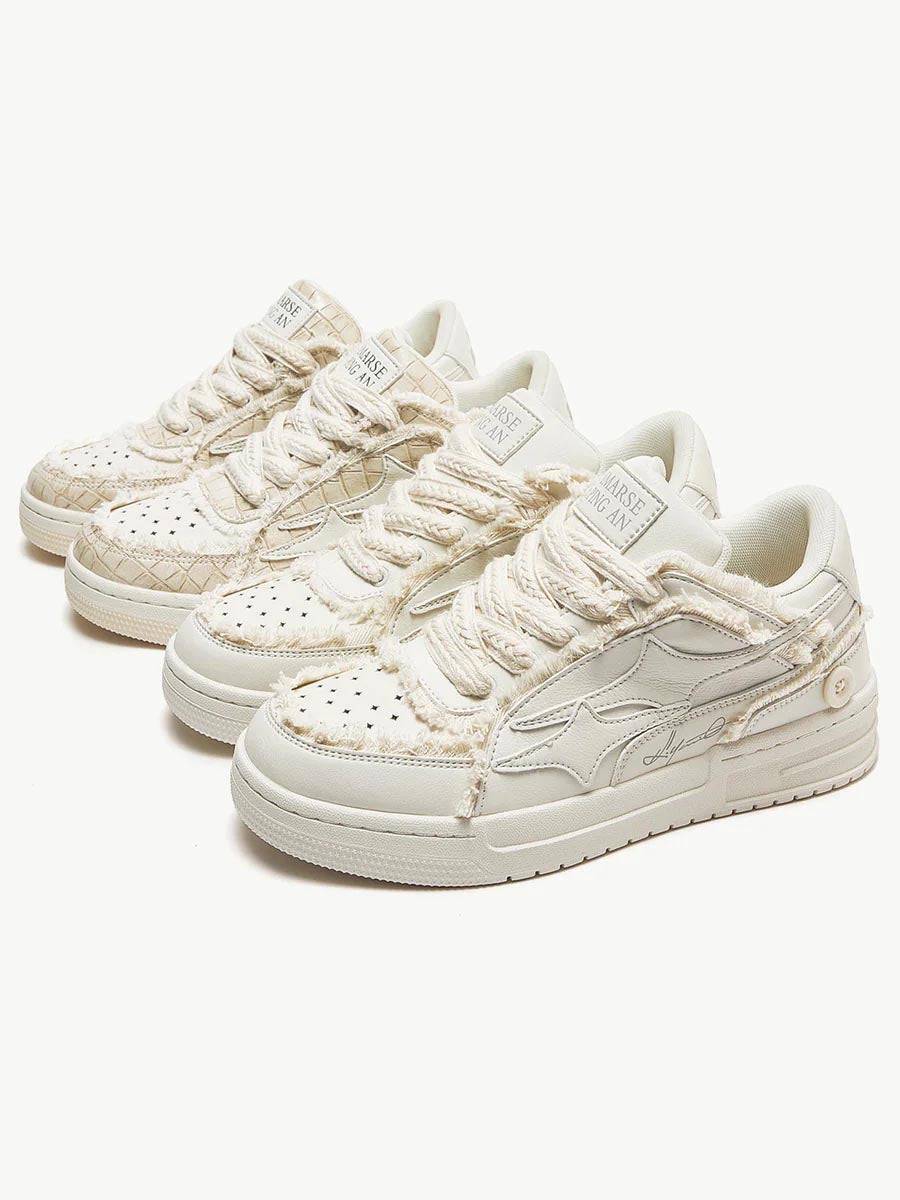Niceprimes Casual White Board Sneakers