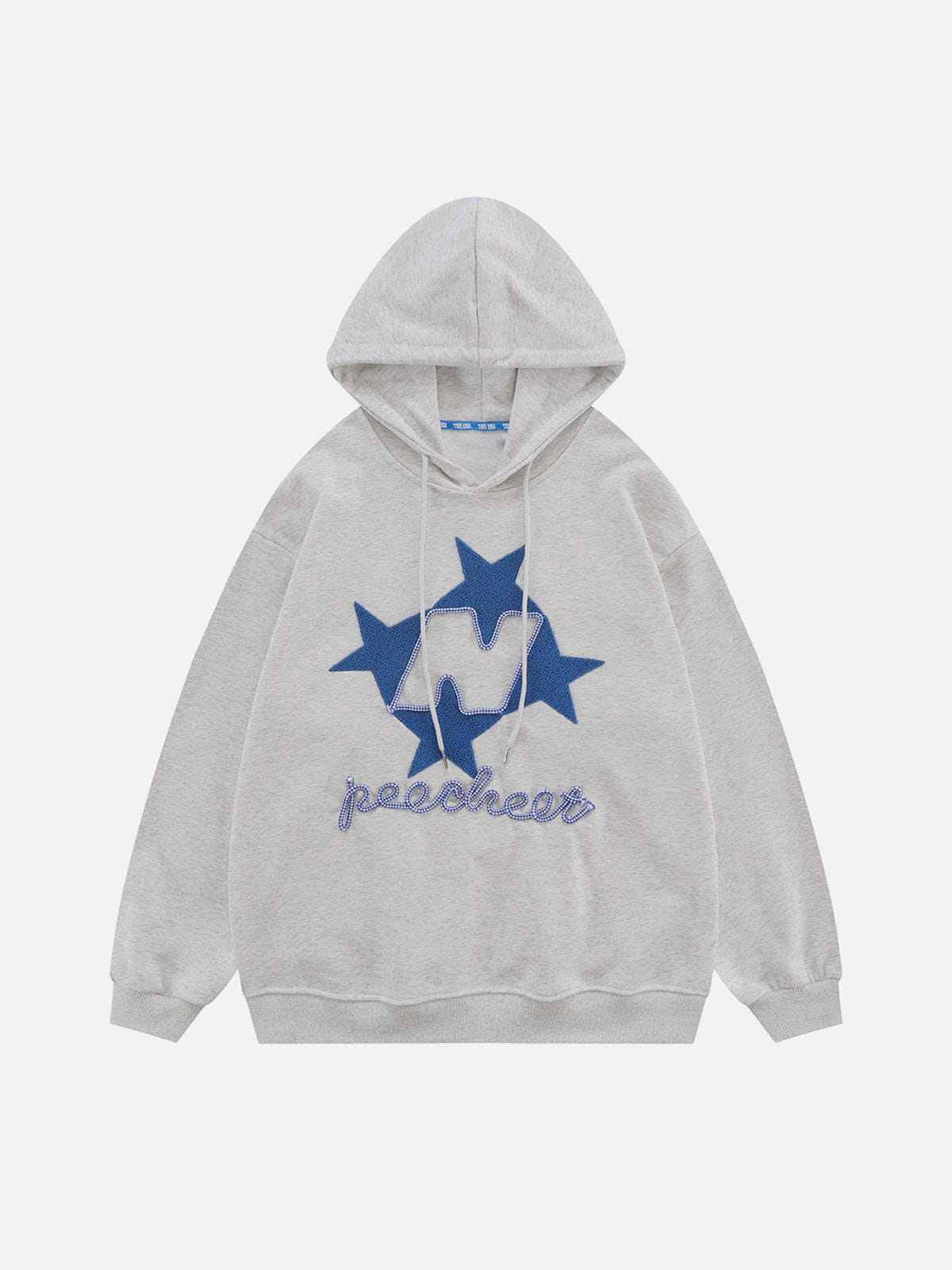 Niceprimes Flocked Stars Print Hoodie