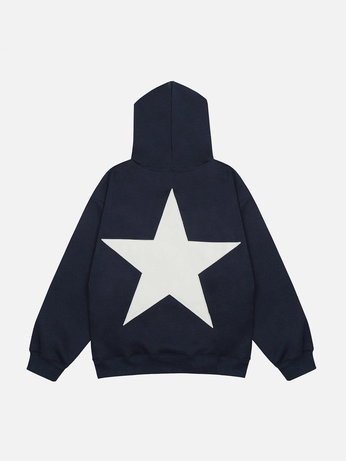 Niceprimes  Star Print Color Contrast Hoodie