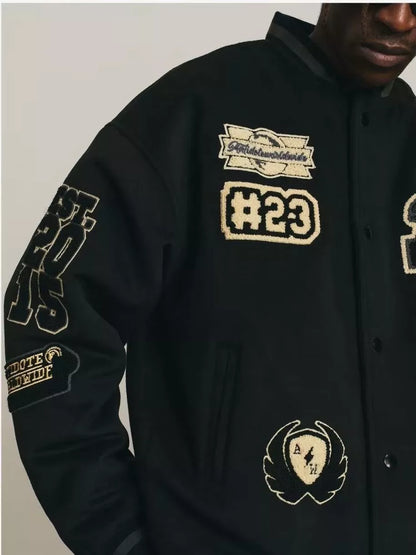 Niceprimes Couple Heavy-duty Embroidered Hip-hop Jacket