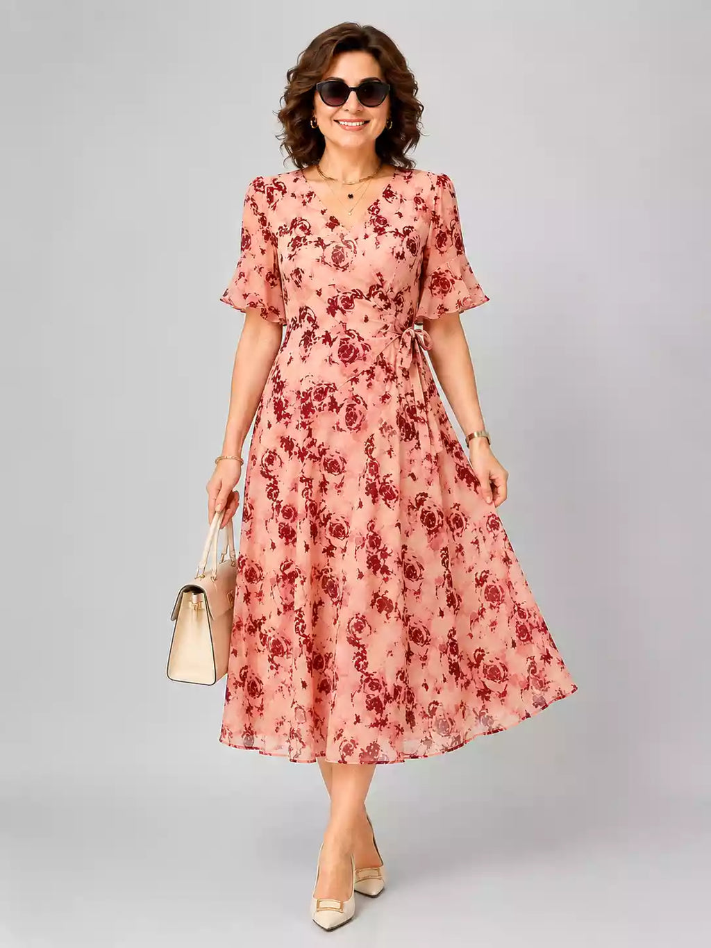 Timeless Elegance Floral Dress