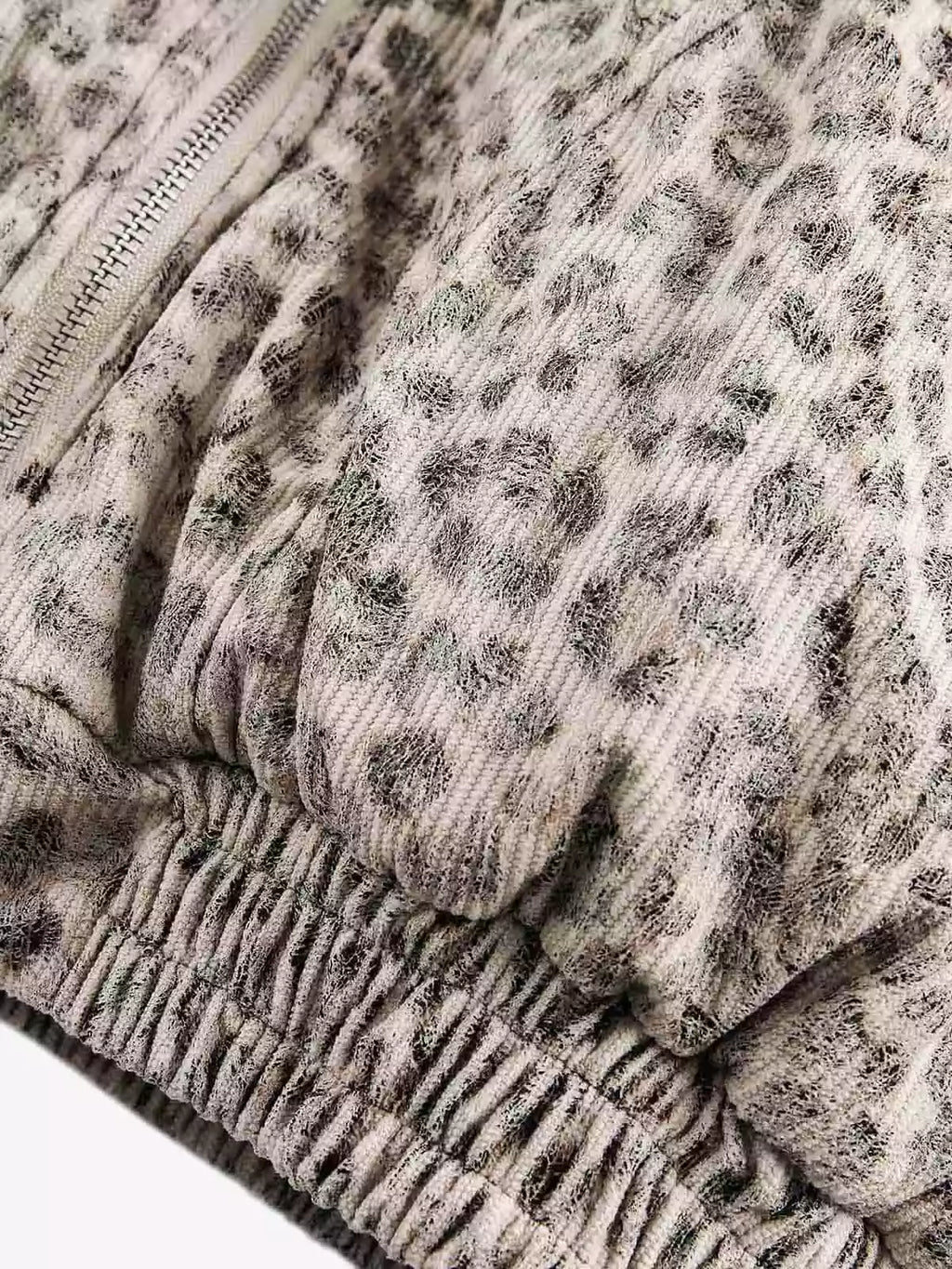 Cheetah Print Faux Fur Hooded Jacket