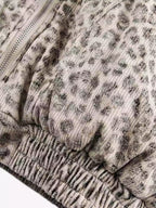 Cheetah Print Faux Fur Hooded Jacket