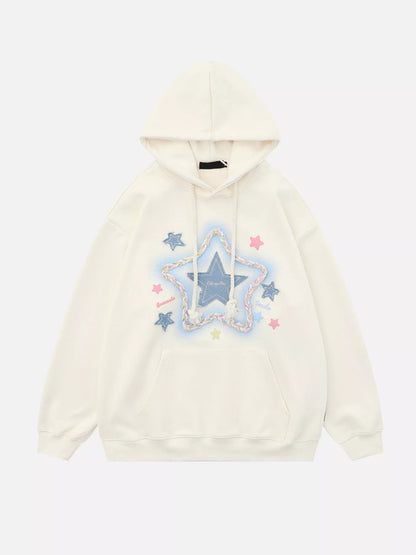 Niceprimes Star Embroidered Hoodie