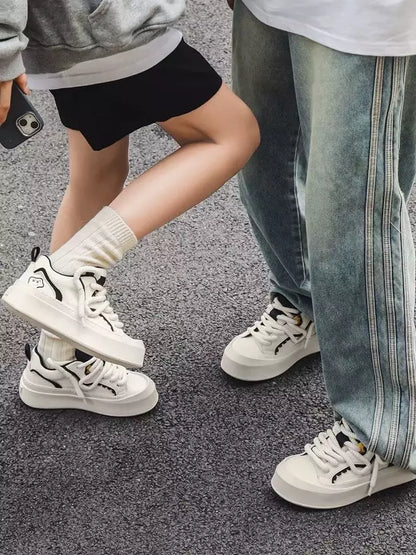 Niceprimes Ugly-cute Couple White Shoes