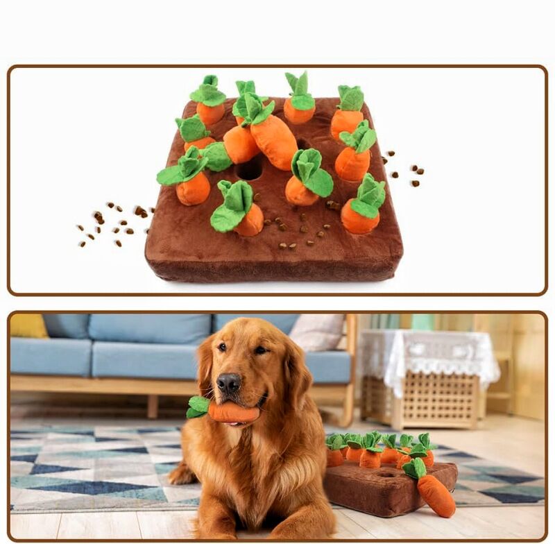 Carrot Farm Dog Durable Chew Sniff Toy