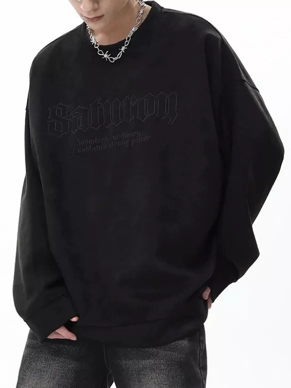 Niceprimes Embroidered Pullover Sweatshirt