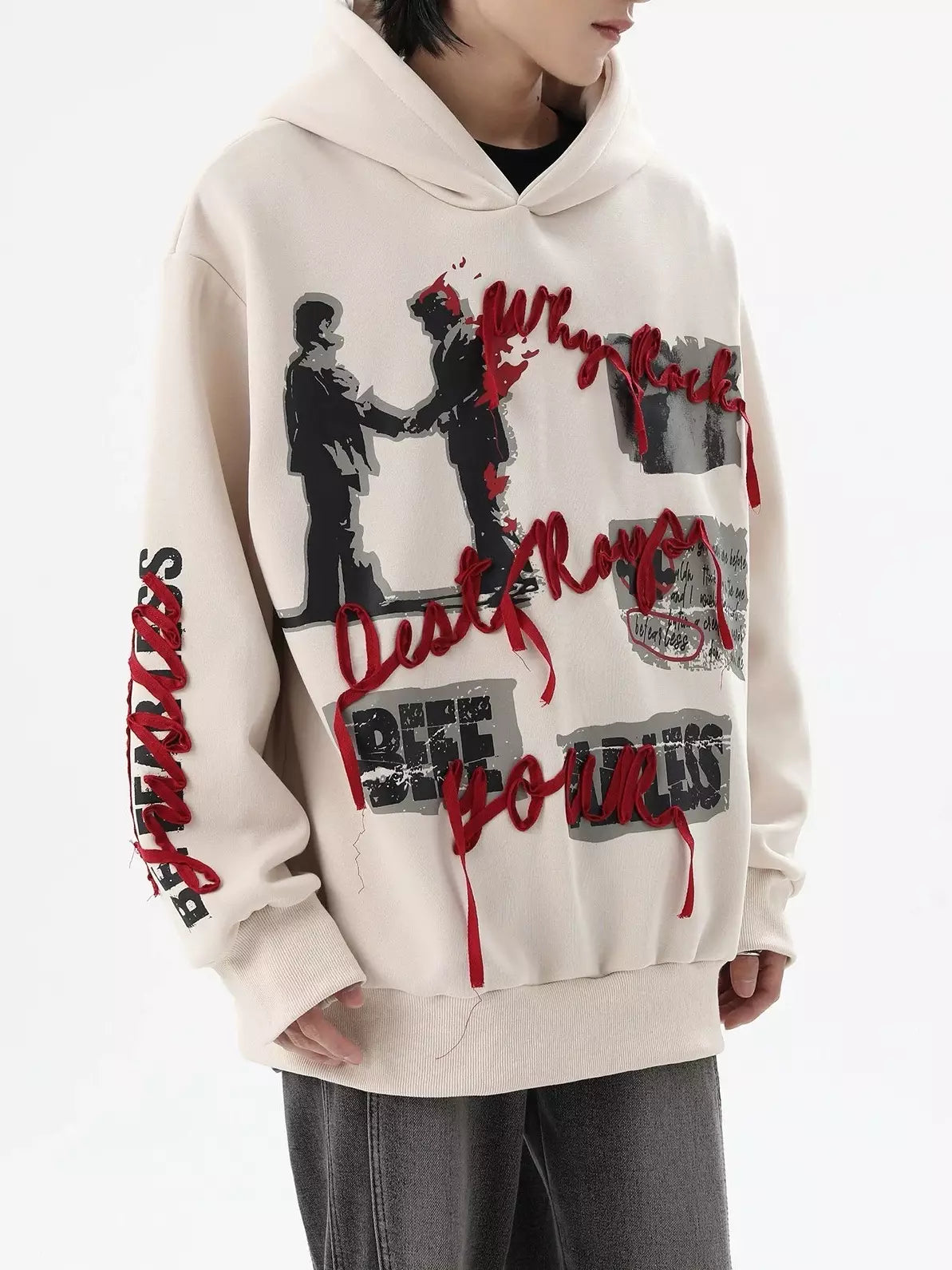 Niceprimes High Street Ribbon-Detailed Pullover Sweatshirt