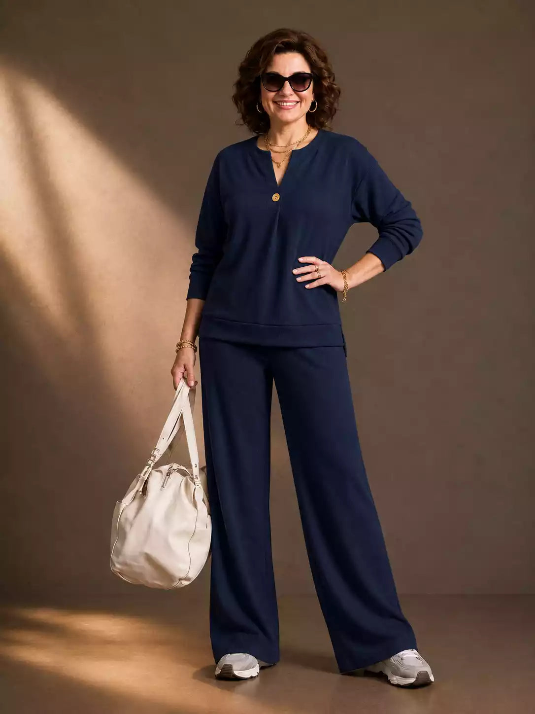 Elegant Women's Two-Piece Lounge Set