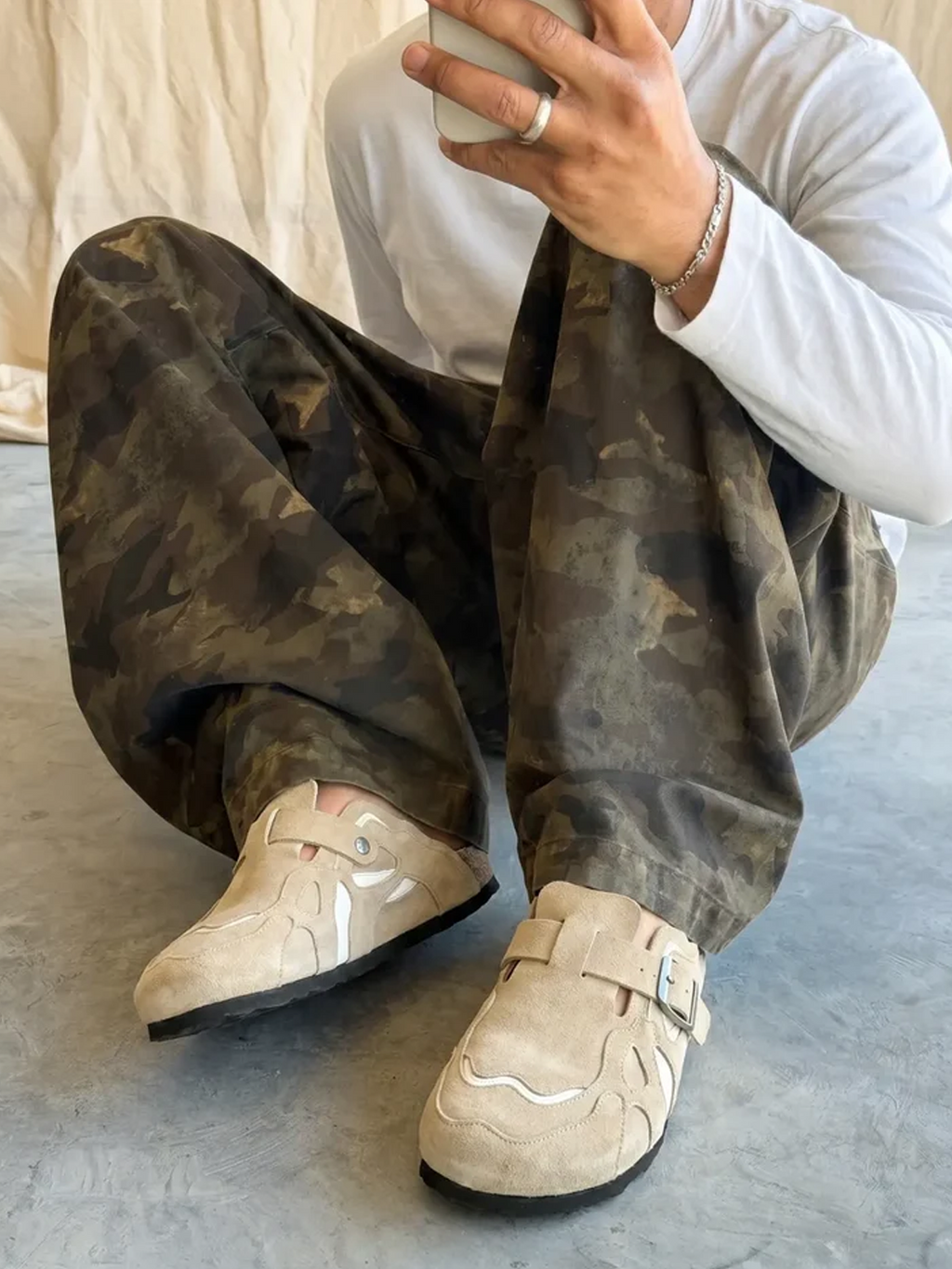 Niceprimes Suede Buckle Strap Streetwear Clogs