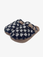 Suede Buckle Strap Rubber-Sole Streetwear Mules