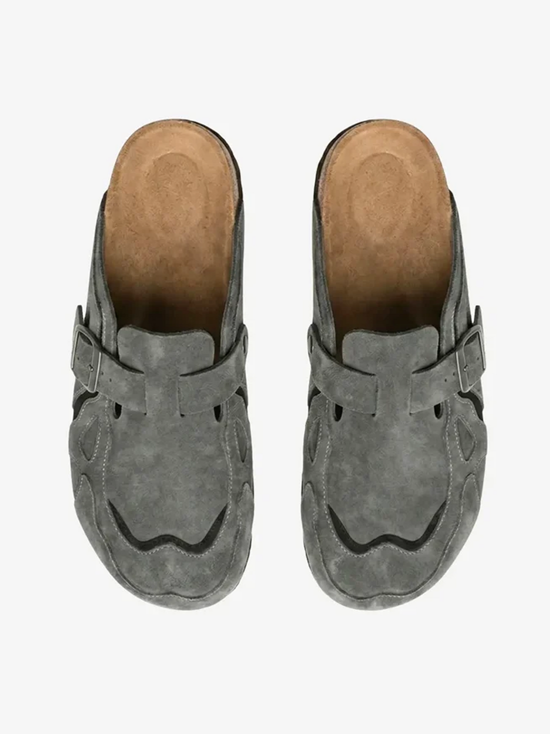 Niceprimes Suede Buckle Strap Streetwear Clogs