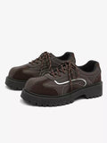 Niceprimes Vintage Brown Chunky Platform Sneakers