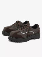 Niceprimes Vintage Brown Chunky Platform Sneakers