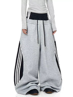 Layered Contrast Stripe Sweatpants
