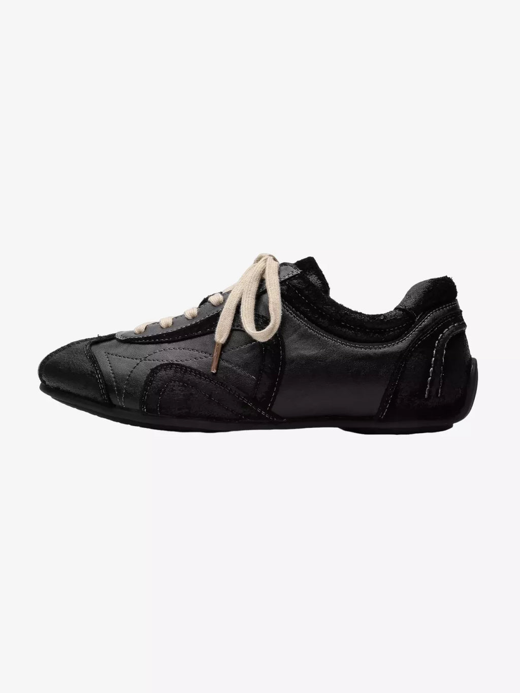 Niceprimes Retro Panel Low-Top Racing Driving Sneakers