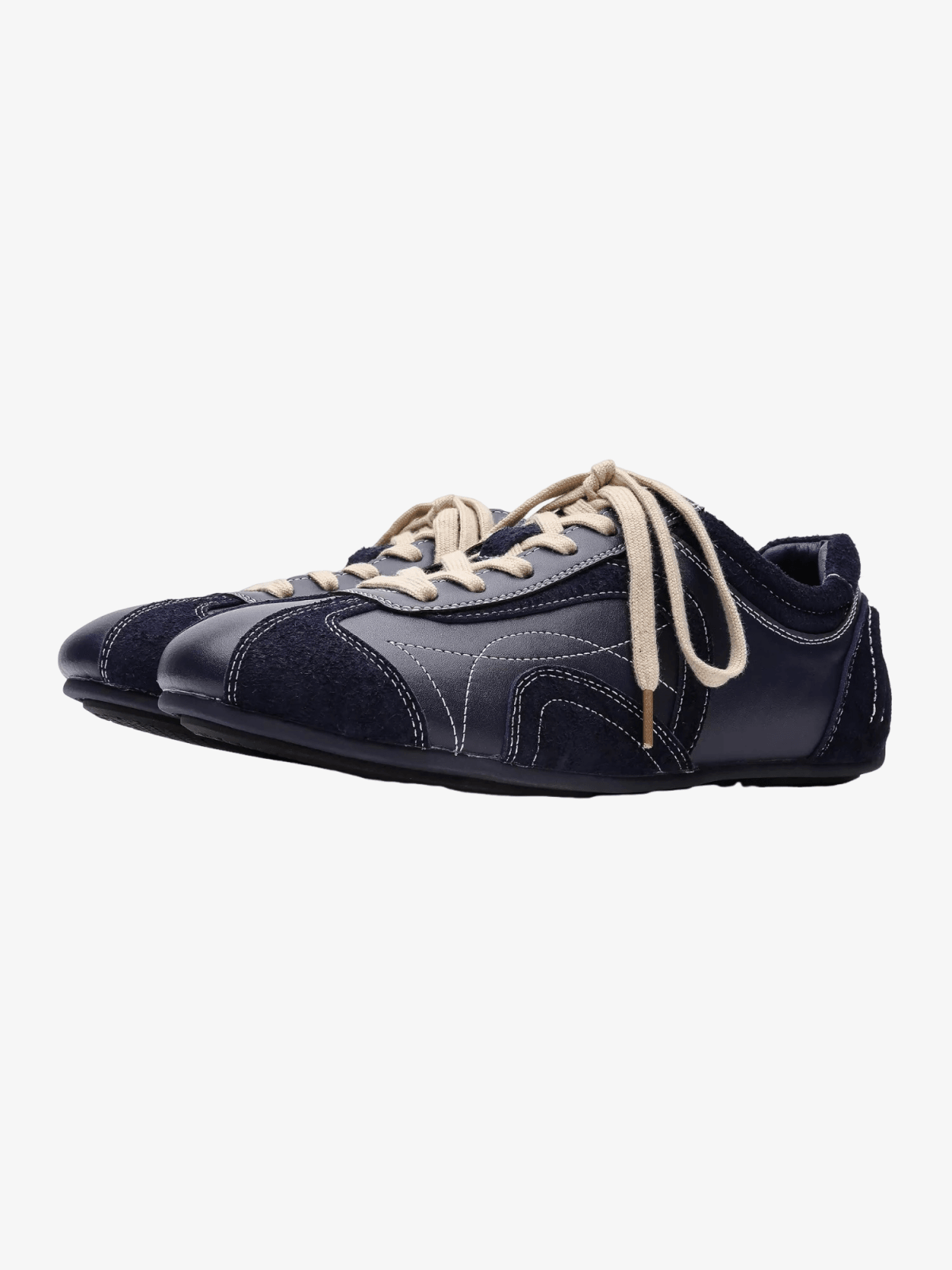 Niceprimes Retro Panel Low-Top Racing Driving Sneakers