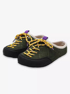 Urban Hiking-Inspired Chunky Suede Mules