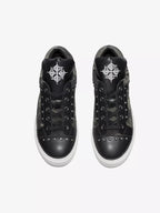 Niceprimes Cross Emblem Studded Platform Sneaker