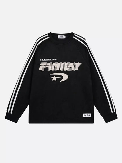 Niceprimes Foam Hip-hop Round Neck Sweatshirt