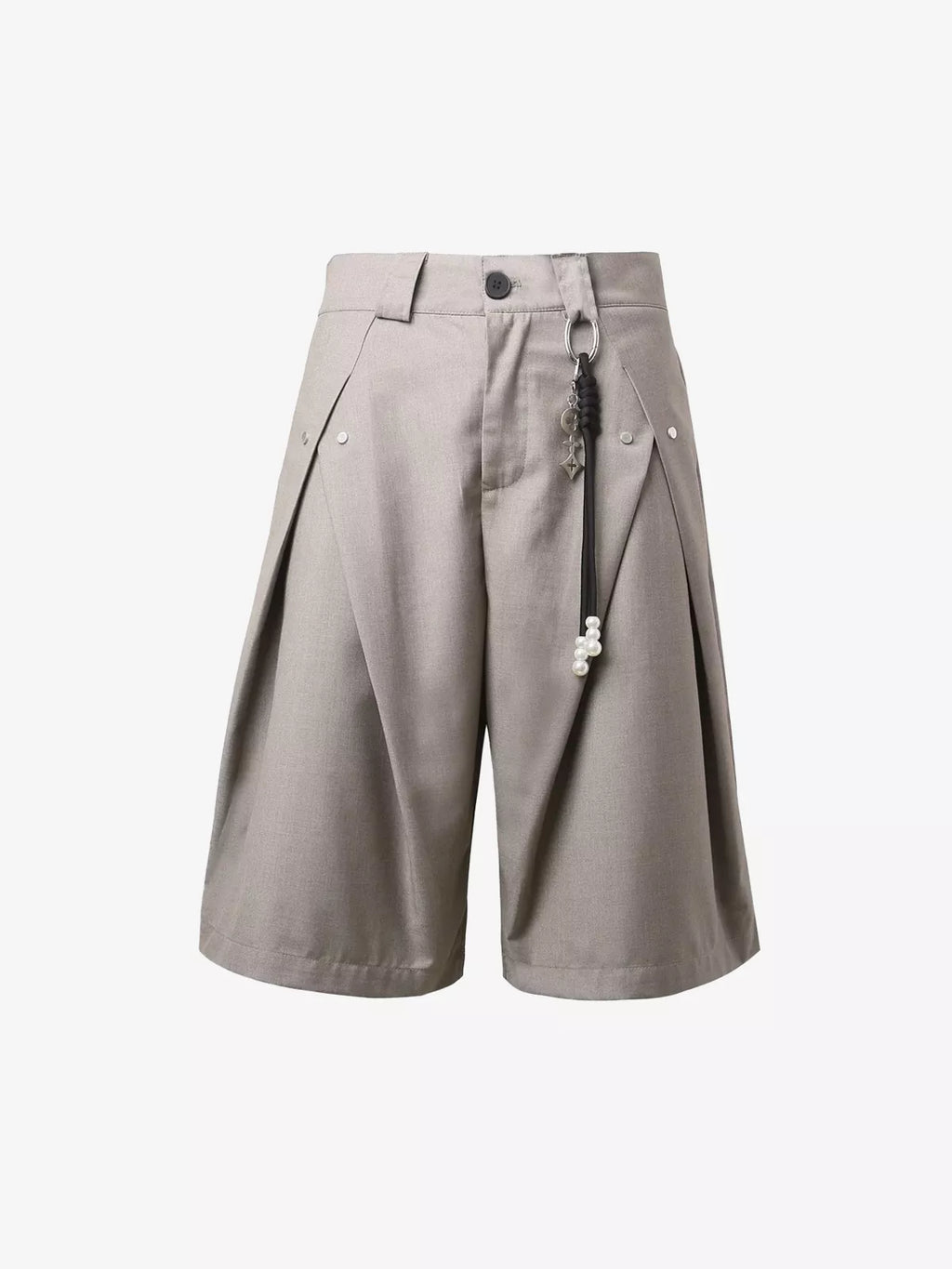 Vintage Deconstructed Pleated Shorts