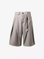 Vintage Deconstructed Pleated Shorts