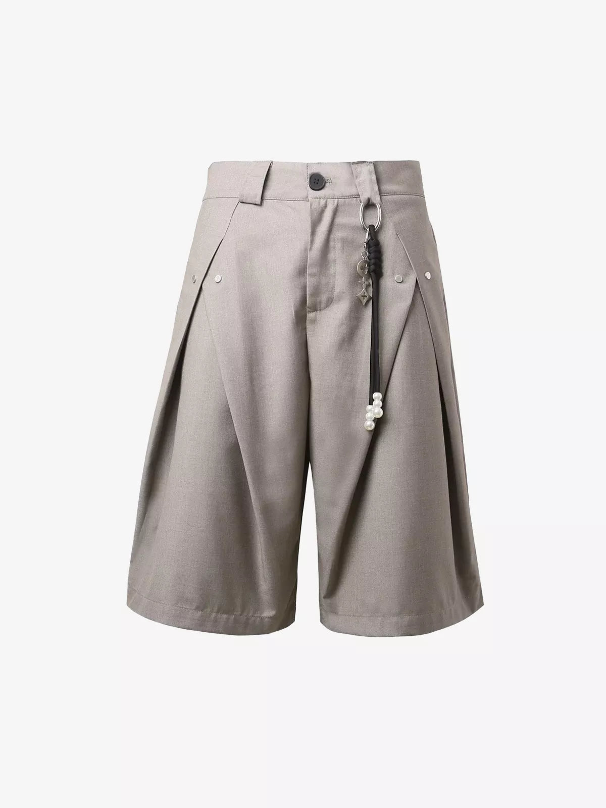 Vintage Deconstructed Pleated Shorts