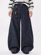 Lightweight Structured Barrel Jeans